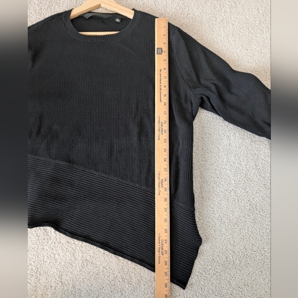 Harley Davidson Motorcycles Black Asymmetrical Sweater Women Size 2XL Wool Blend - Picture 12 of 12